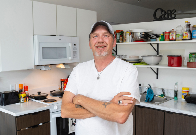 Chris, a Mason Place resident