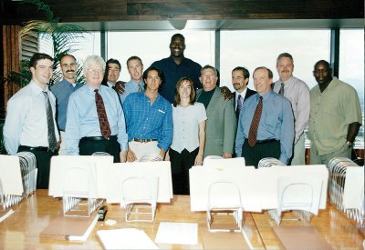 A group of people with Shaq
