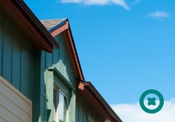 CAHP imagery of a green building and blue sky