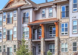 a green multifamily building