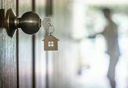 doorknob with key