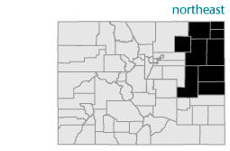 Northeast Colorado map