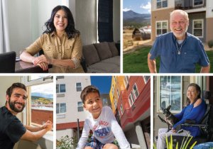 Housing Continuum White Paper imagery of CHFA customers in frames