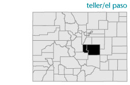 Teller/El Paso map