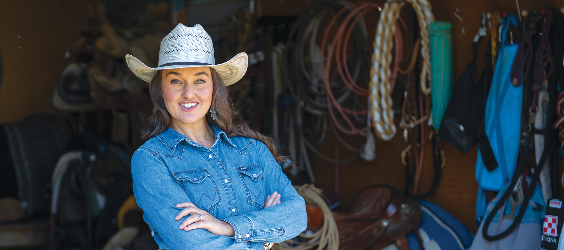 Desiree Kameka Galloway standing in a barn