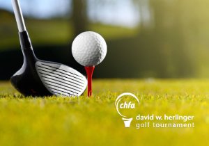 2024 Golf Tourament image of golf club and ball on tee