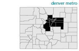 Denver metro area map