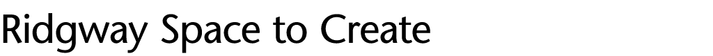 Ridgway Space to Create