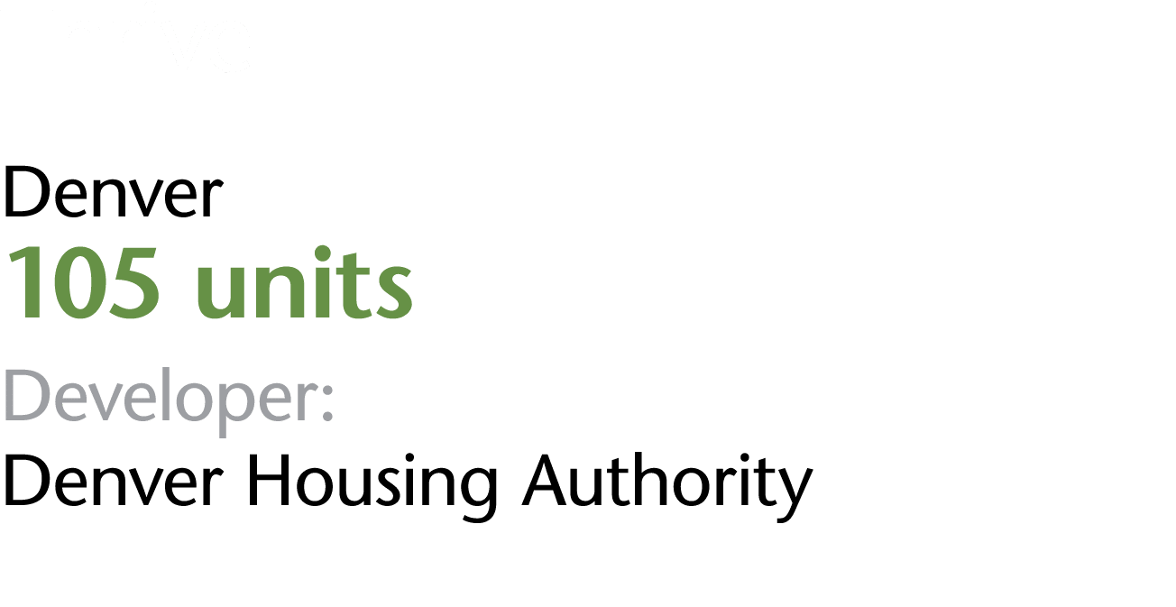 Thrive Denver 105 units Developer: Denver Housing Authority