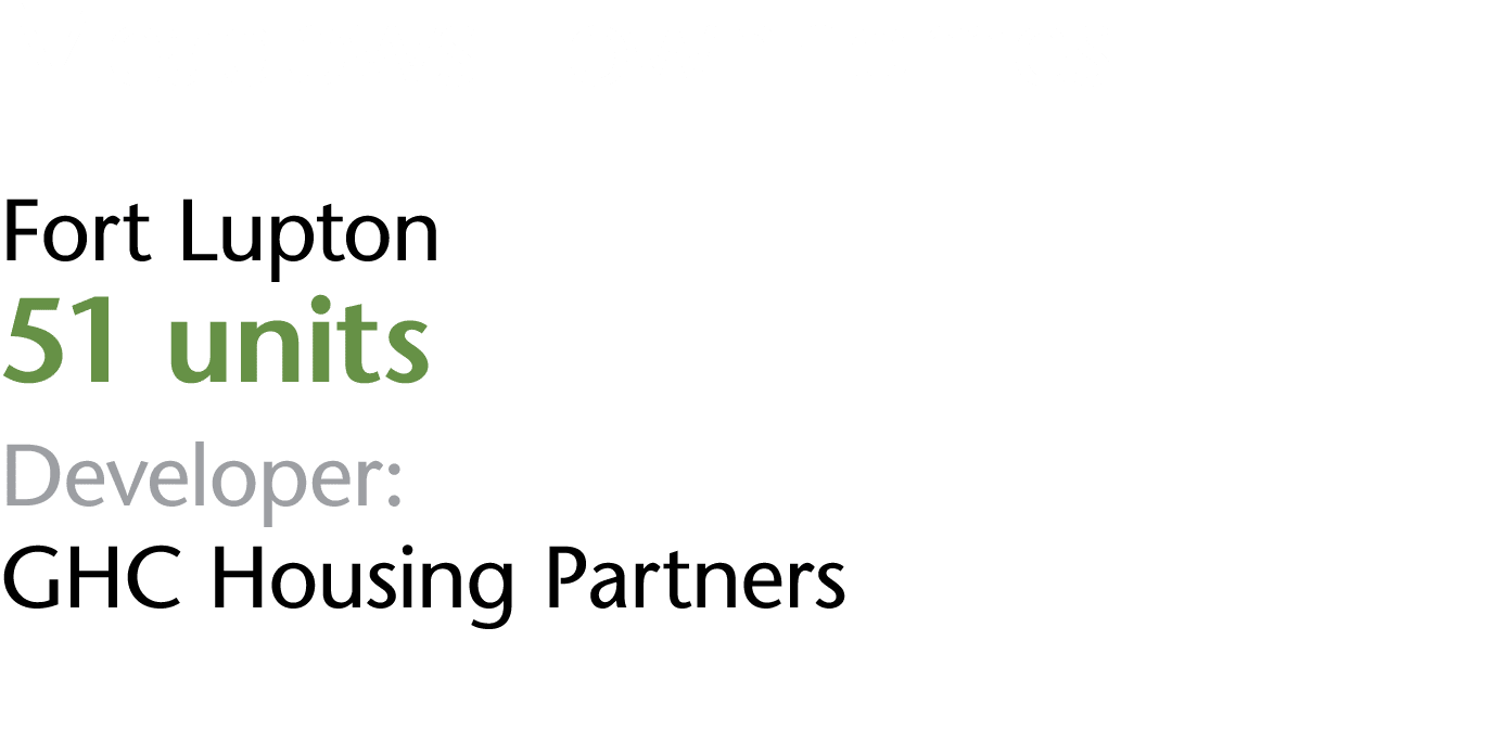 Meadows Townhomes Fort Lupton 51 units Developer: GHC Housing Partners