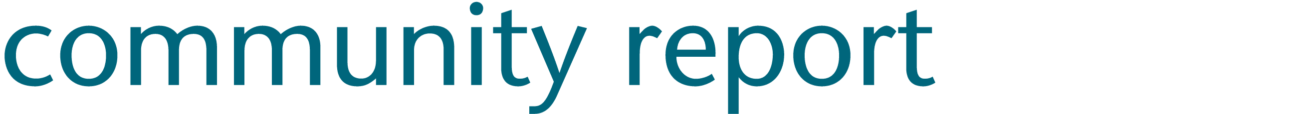 community report