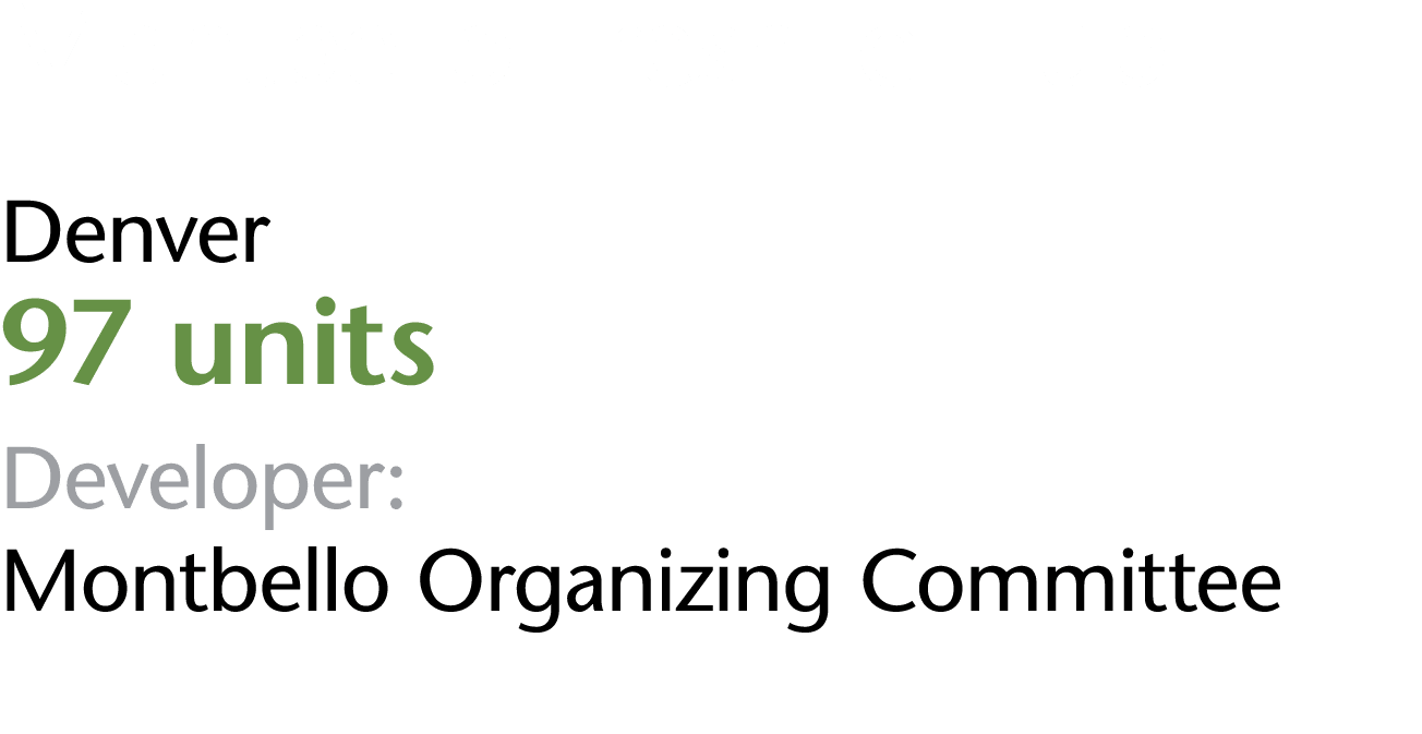 Montbello FreshLo Hub Denver 97 units Developer: Montbello Organizing Committee