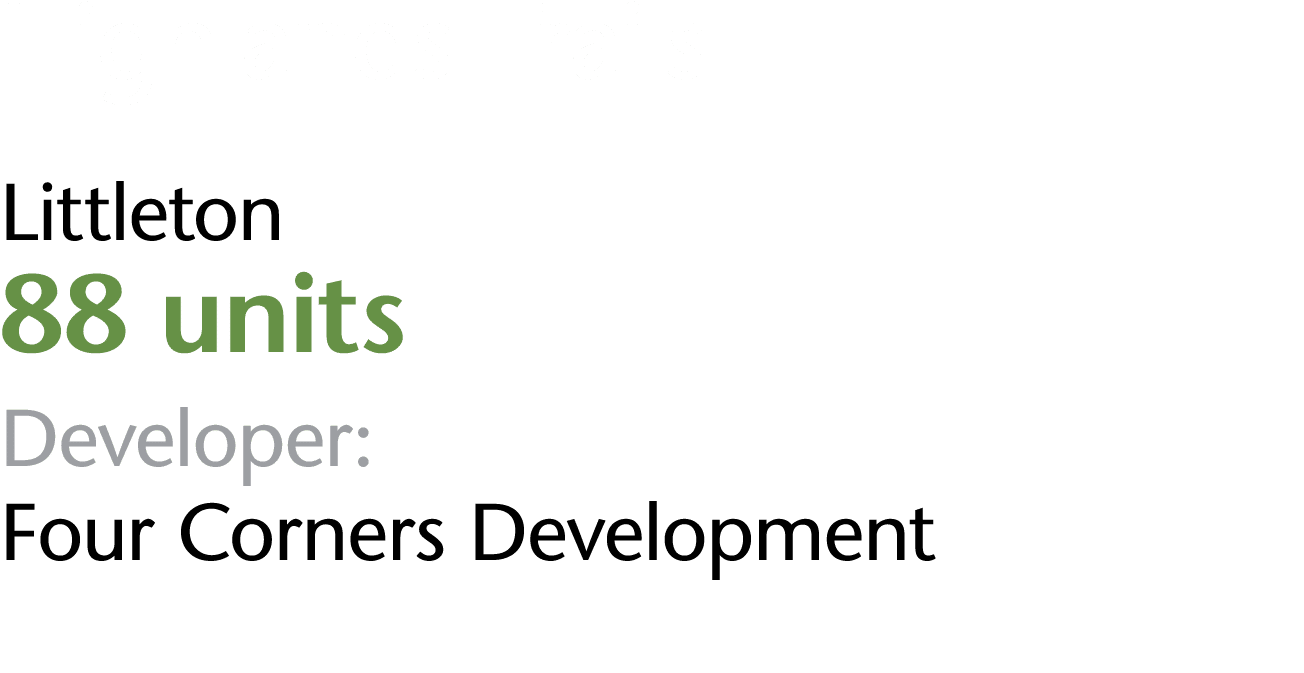 Highlands Trails Littleton 88 units Developer: Four Corners Development