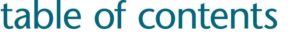 table of contents 