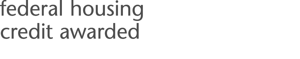federal housing credit awarded