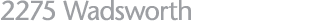 2275 Wadsworth