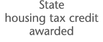 State housing tax credit awarded