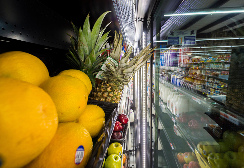 Fresh food in a store